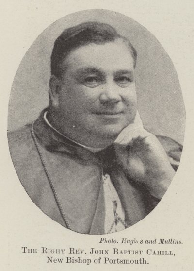 The Right Reverend John Baptist Cahill, New Bishop of Portsmouth by English Photographer
