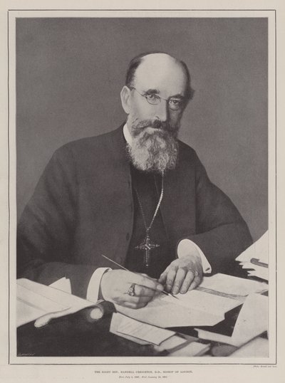The Right Reverend Mandell Creighton, DD, Bishop of London by English Photographer