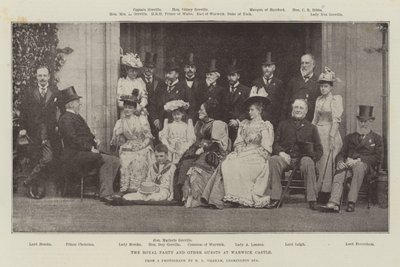 The Royal Party and Other Guests at Warwick Castle by English Photographer