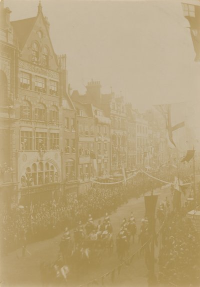 The Royal Wedding Procession of the Duke of York by English Photographer