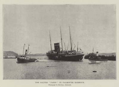 The Salved Paris in Falmouth Harbour by English Photographer