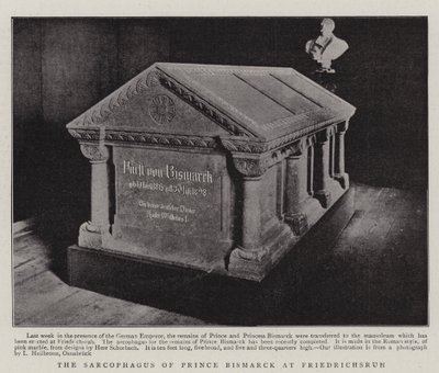 The Sarcophagus of Prince Bismarck at Friedrichsruh by English Photographer
