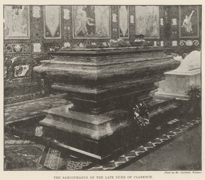 The Sarcophagus of the late Duke of Clarence by English Photographer