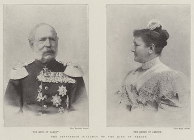 Seventieth Birthday of the King of Saxony by English Photographer