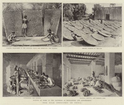 The Silk Industry in India by English Photographer