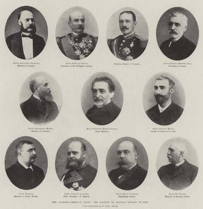 Spanish-American Crisis, the Leaders of Spanish Opinion To-Day by English Photographer