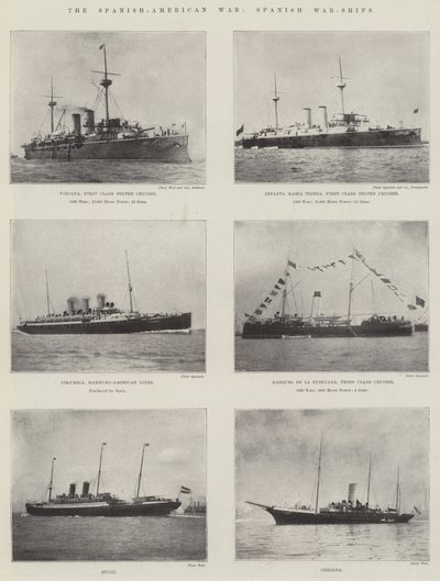 Spanish-American War, Spanish War-Ships by English Photographer