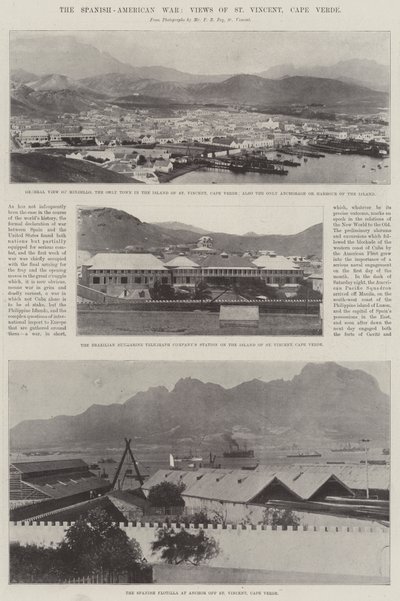 The Spanish-American War, Views of St. Vincent, Cape Verde by English Photographer