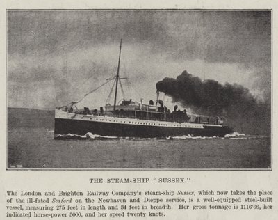 The Steam-Ship Sussex by English Photographer
