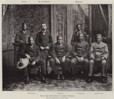 The Swazi Deputation to Queen Victoria by English Photographer