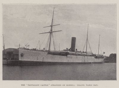 The Tantallon Castle, stranded on Robbers Island, Table Bay by English Photographer