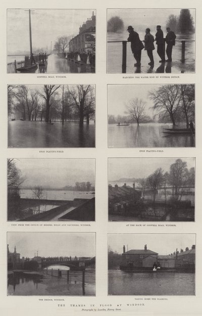 The Thames in Flood at Windsor by English Photographer