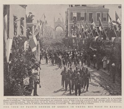 The Tour of Prince George of Greece in Crete, his Visit to Kandia by English Photographer
