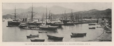 The Town and Port of Batum, partially destroyed by a Magazine Explosion, 25 July by English Photographer