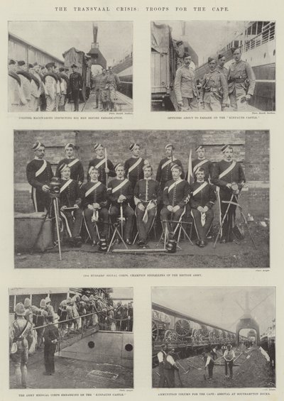 The Transvaal Crisis, Troops for the Cape by English Photographer