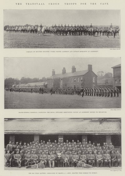The Transvaal Crisis, Troops for the Cape by English Photographer