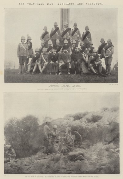 The Transvaal War, Ambulance and Armaments by English Photographer
