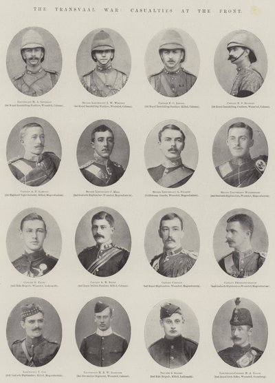 The Transvaal War, Casualties at the Front by English Photographer
