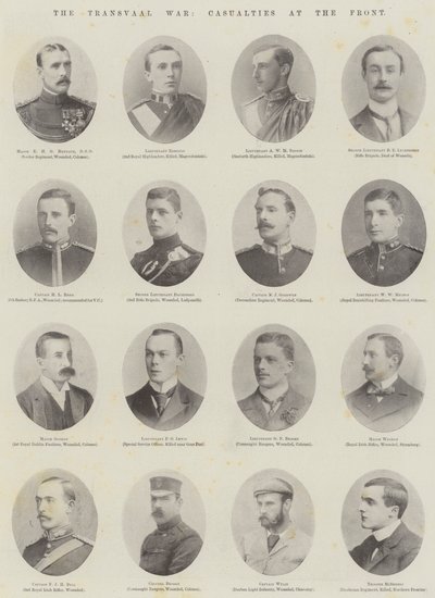 The Transvaal War, Casualties at the Front by English Photographer