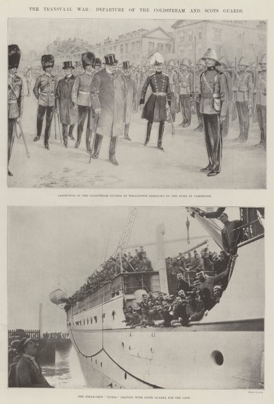 The Transvaal War, Departure of the Coldstream and Scots Guards by English Photographer