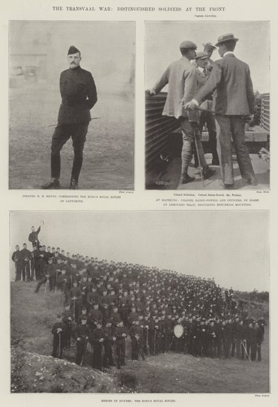 The Transvaal War, Distinguished Soldiers at the Front by English Photographer