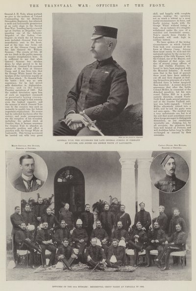 The Transvaal War, Officers at the Front by English Photographer