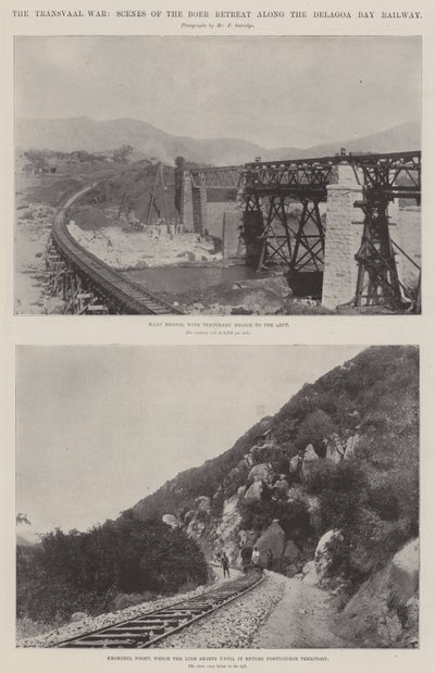 The Transvaal War, Scenes of the Boer Retreat along the Delagoa Bay Railway by English Photographer