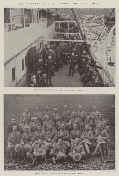 The Transvaal War, Troops for the Front by English Photographer