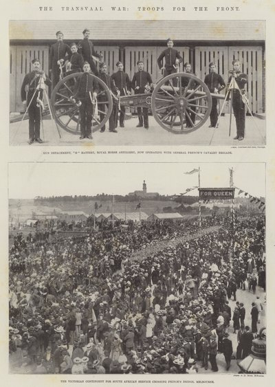 The Transvaal War, Troops for the Front by English Photographer