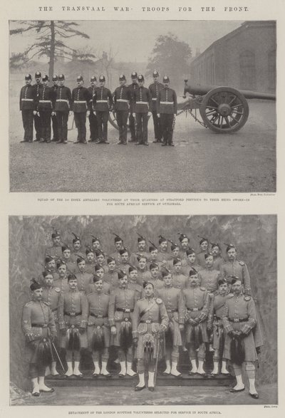The Transvaal War, Troops for the Front by English Photographer