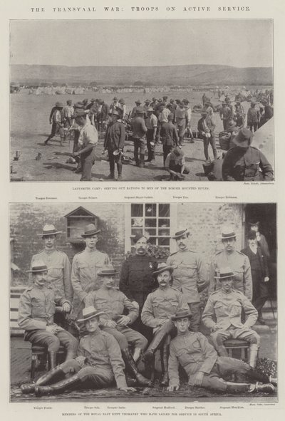 The Transvaal War, Troops on Active Service by English Photographer