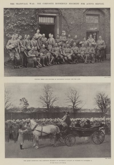 The Transvaal War, The Composite Household Regiment for Active Service by English Photographer