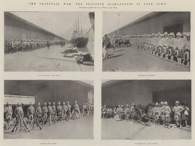 The Transvaal War, the Seaforth Highlanders at Cape Town by English Photographer