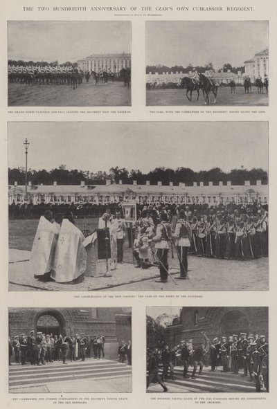The Two Hundredth Anniversary of the Czars Own Cuirassier Regiment by English Photographer