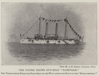 The United States Gun-Boat Nashville by English Photographer