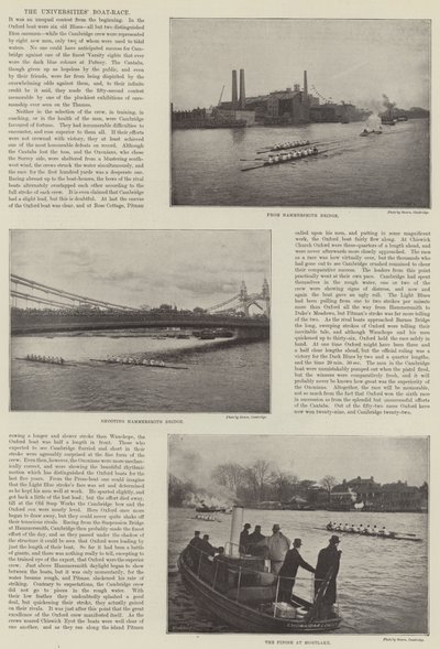 The Universities Boat-Race by English Photographer