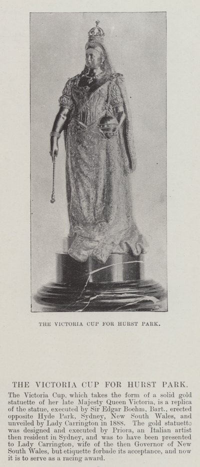 The Victoria Cup for Hurst Park by English Photographer