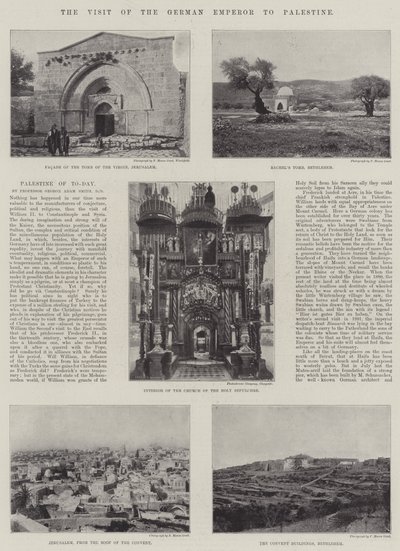 The Visit of the German Emperor to Palestine by English Photographer