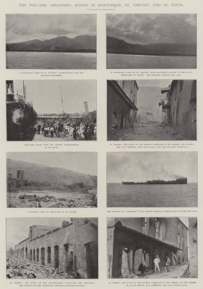 The Volcanic Disasters, Scenes in Martinique, St Vincent, and St Lucia by English Photographer