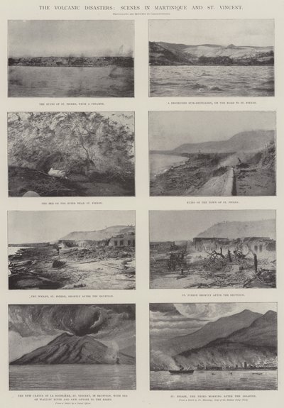 The Volcanic Disasters, Scenes in Martinique and St Vincent by English Photographer