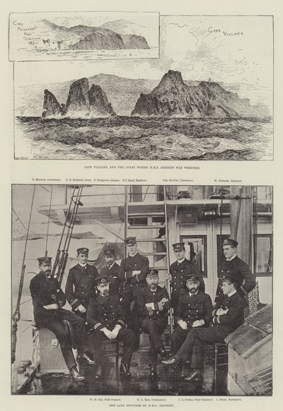 The Wreck of HMS Serpent by English Photographer