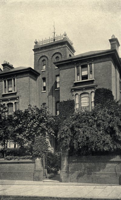 The home of Theodore Watts-Dunton in Putney Hill by English Photographer