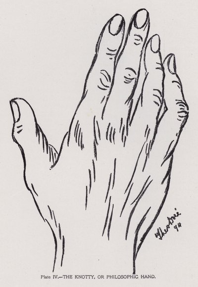The knotty, or philosophic hand by English Photographer