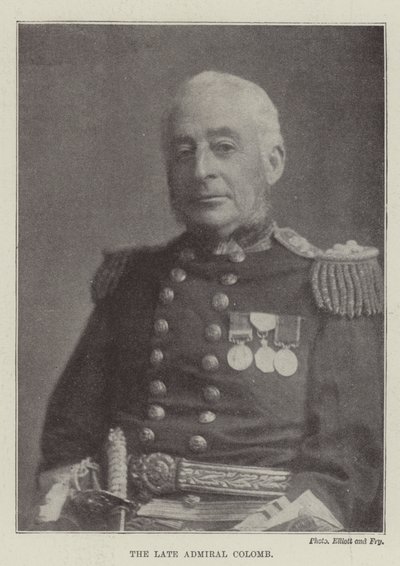 The late Admiral Colomb by English Photographer