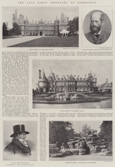 The Late Baron Ferdinand de Rothschild by English Photographer