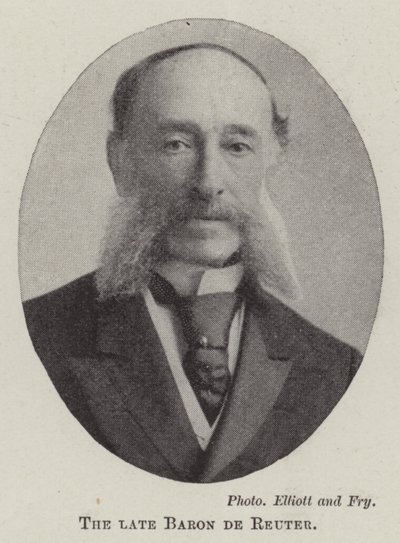 The Late Baron de Reuter by English Photographer