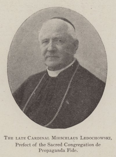 The late Cardinal Miescelaus Ledochowski, Prefect of the Sacred Congregation de Propaganda Fide by English Photographer