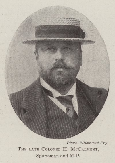The late Colonel H McCalmont, Sportsman and MP by English Photographer