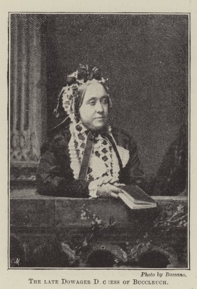 The late Dowager Duchess of Buccleuch by English Photographer
