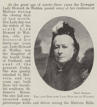 The Late Dowager Lady Howard de Walden by English Photographer